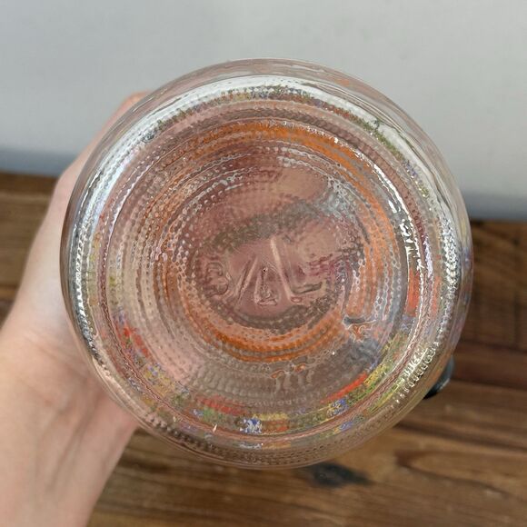 Vtg Arc France Poppy Glass Canister Set R Carman 1.5L 3/4L MCM Retro 60s Arcoroc - Picture 14 of 14